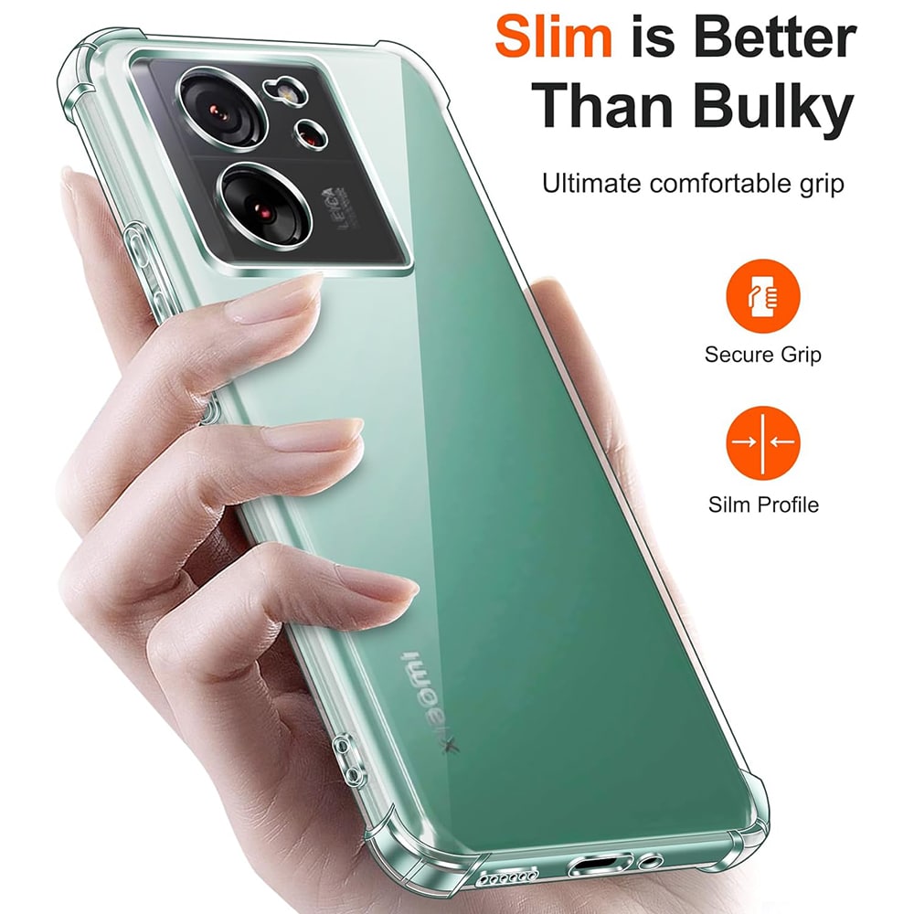 Techsuit Shockproof Clear Silicone - θήκη για Xiaomi 13T - Διάφανο - Image 2
