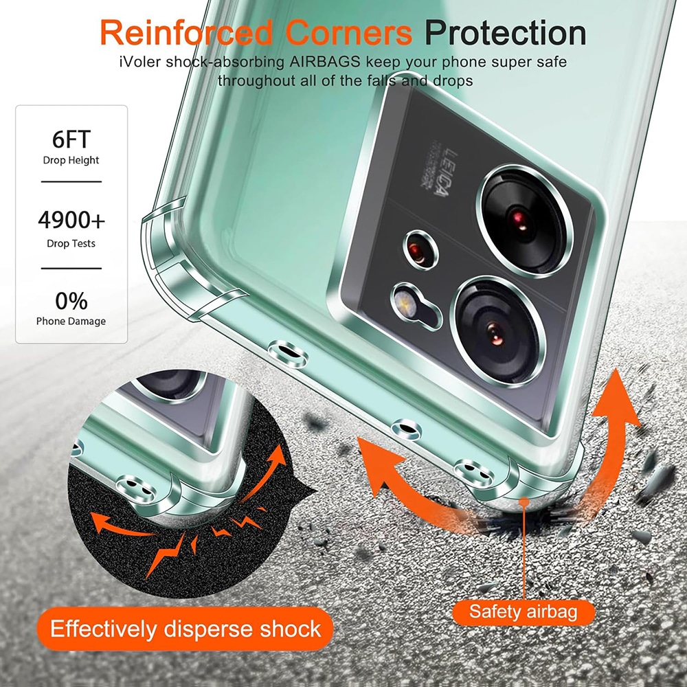 Techsuit Shockproof Clear Silicone - θήκη για Xiaomi 13T - Διάφανο - Image 4