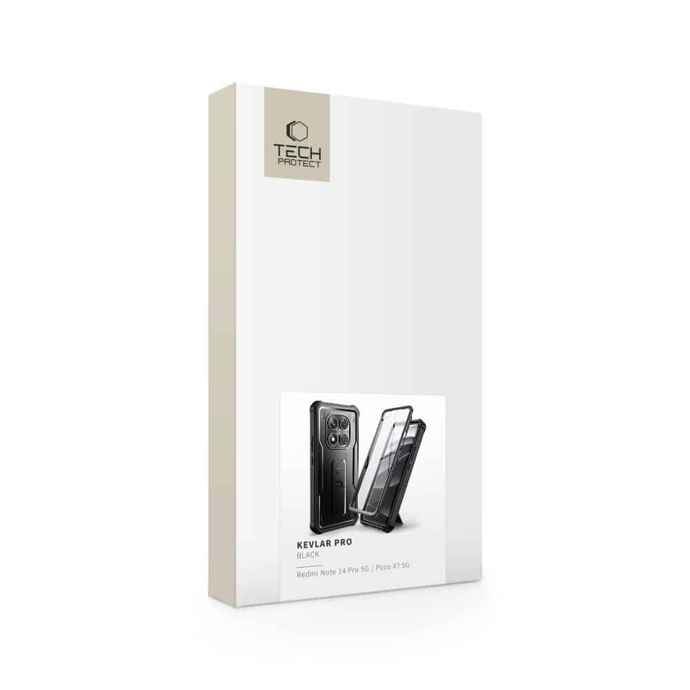 TECH-PROTECT KEVLAR PRO - θήκη για Xiaomi Redmi Note 14 Pro / Poco X7 - Μαύρο - Image 8