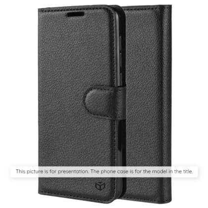 Techsuit Leather Folio - θήκη για Honor 600 - Μαύρο