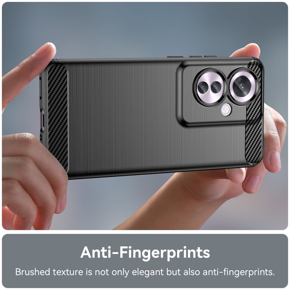 Techsuit Carbon Silicone - θήκη για Oppo Reno11 F - Μαύρο - Image 4