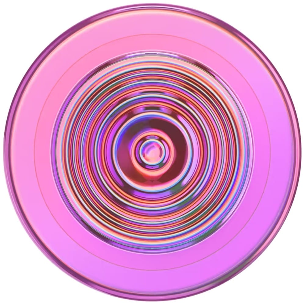 Θήκη τηλεφώνου και βάση Popsockets Round Ripple Aviation Opalescent με ιριδίζουσα απόχρωση και ροζ χρώμα - Image 2