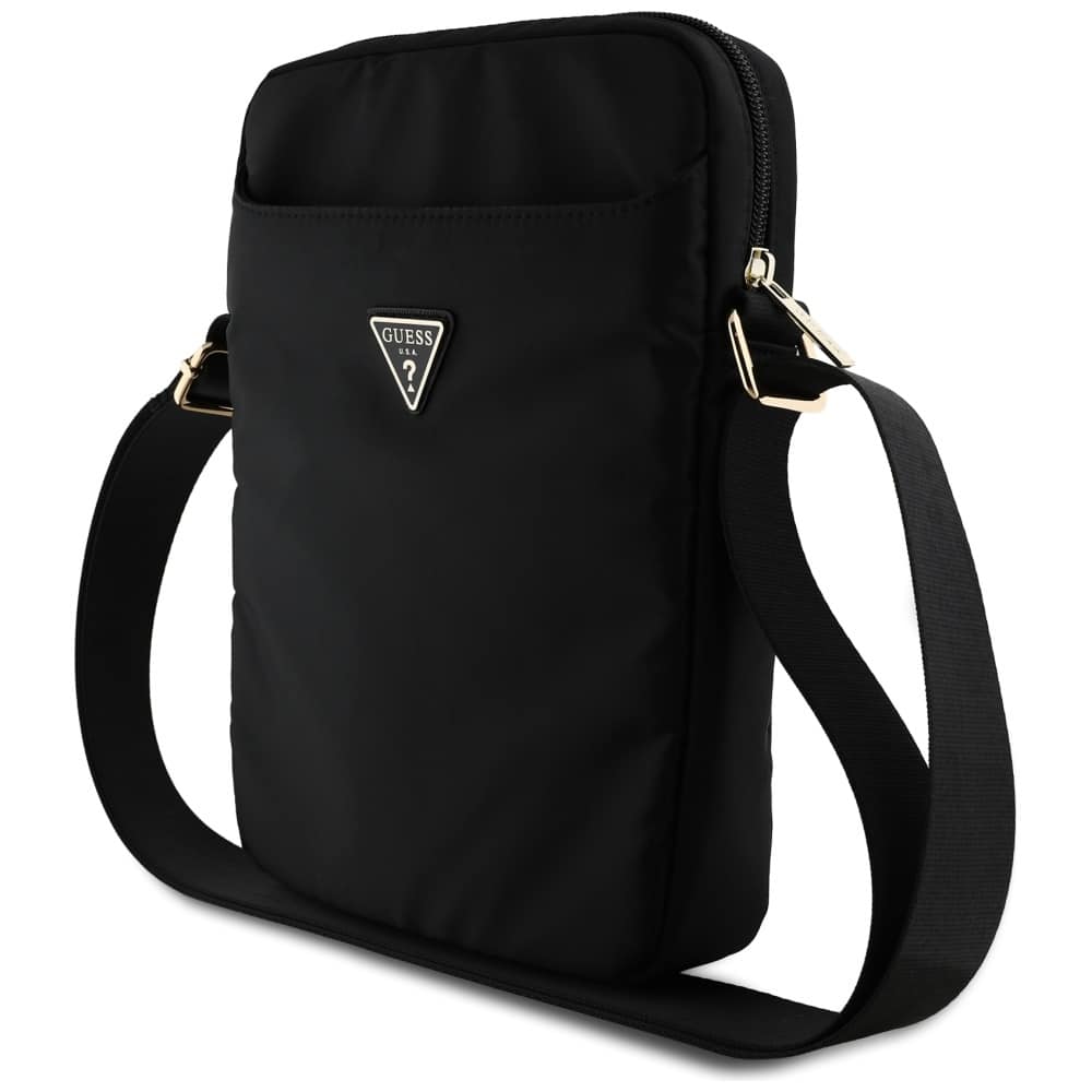 Guess Torba GUTB10NTMLBK 10" μαύρο νάιλον τρίγωνο με λογότυπο - Image 2