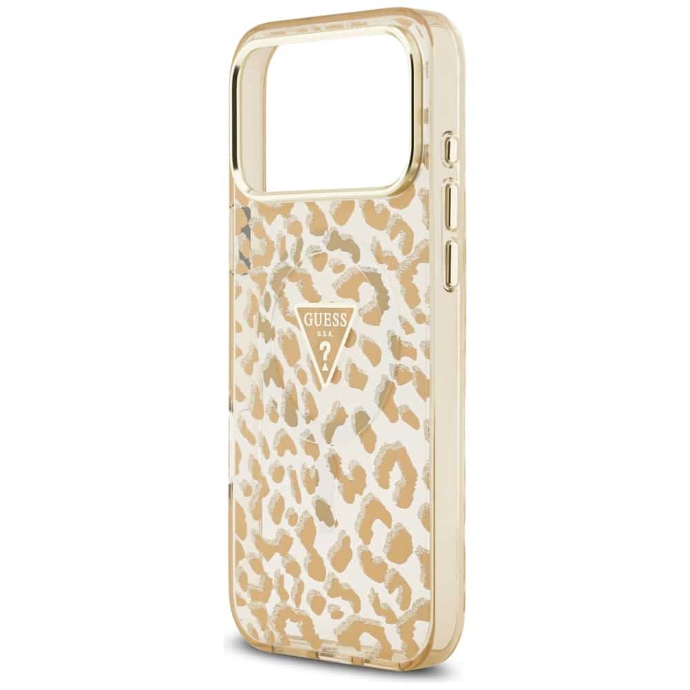 Guess Leopard Glitter MagSafe - θήκη για Apple iPhone 17 Pro Max - Καφέ - Image 6
