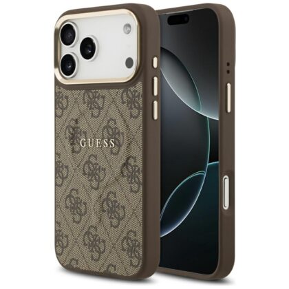 Guess 4G PU Classic Logo - θήκη για Apple iPhone 17 Pro Max - Καφέ