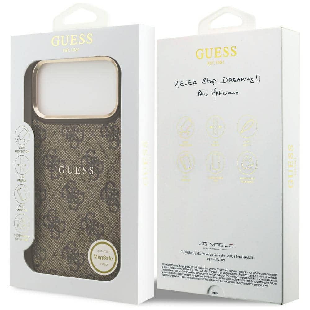 Guess 4G PU Classic Logo - θήκη για Apple iPhone 17 Pro Max - Καφέ - Image 8