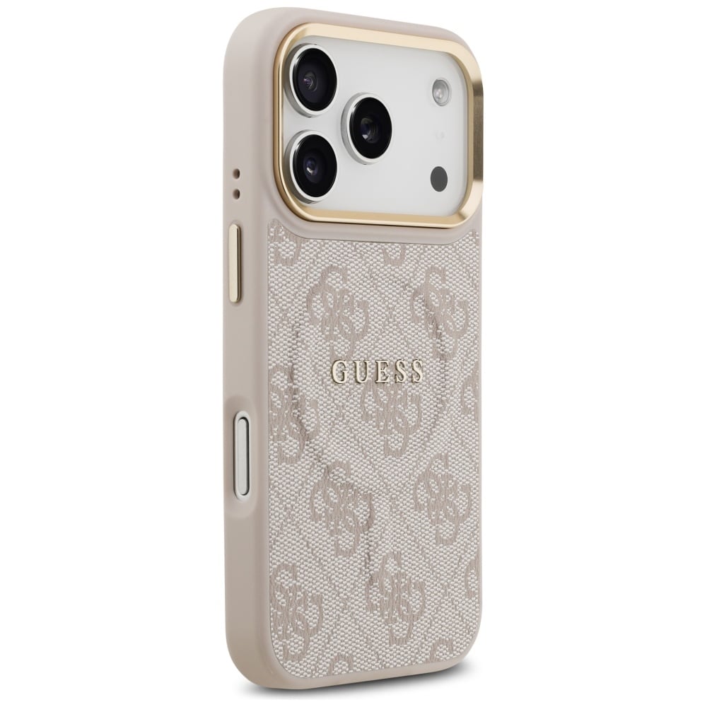 Θήκη Guess 4G PU Classic Logo MagSafe για iPhone 17 Pro ροζ - Image 4