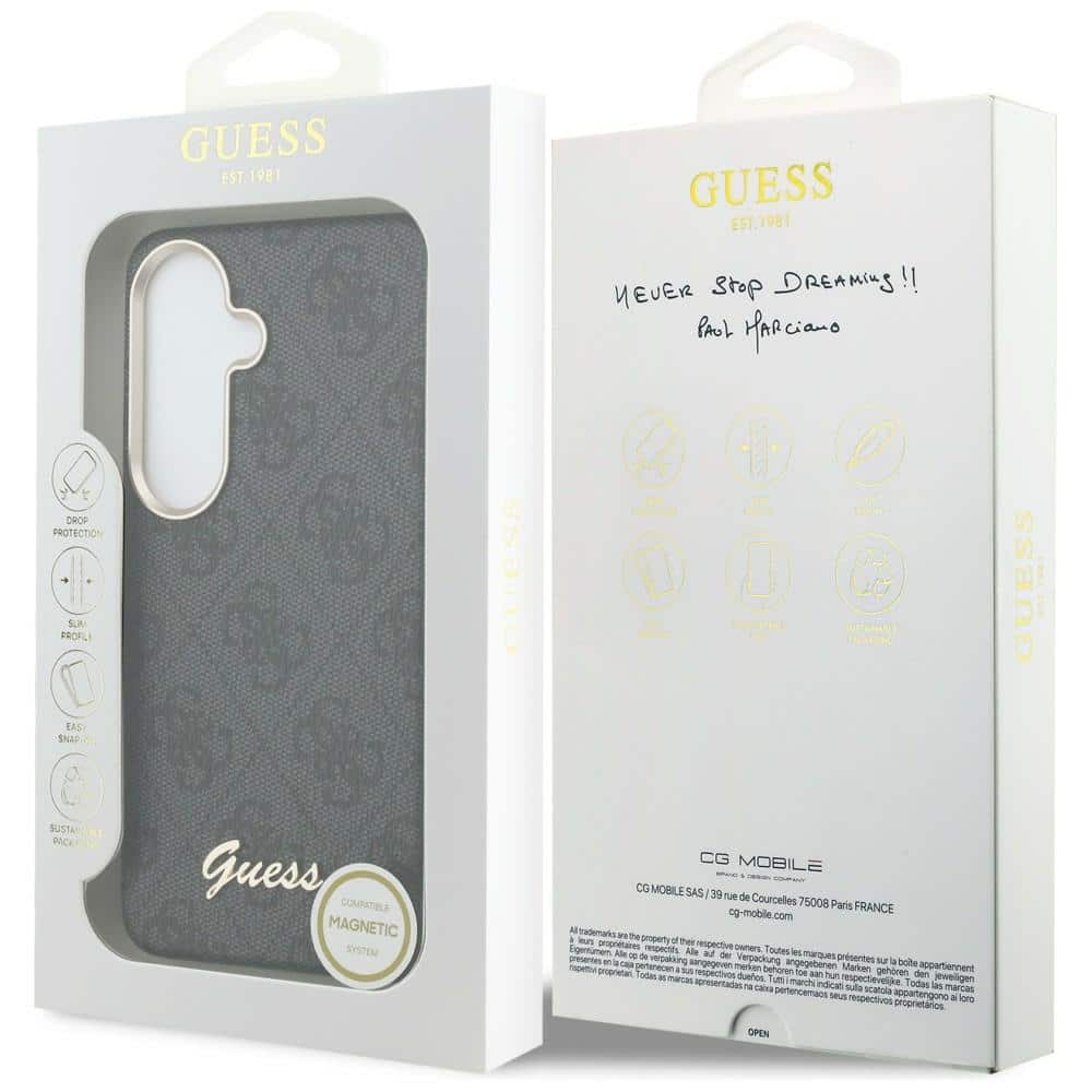 Θήκη Guess 4G Script MagSafe για Samsung Galaxy S26 μαύρη - Image 8
