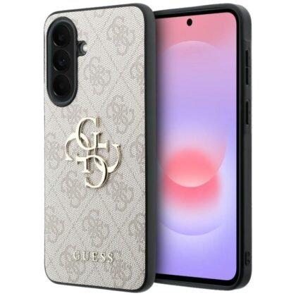 Guess Leather 4G Metal Logo - θήκη για Samsung Galaxy A37 - Ροζ