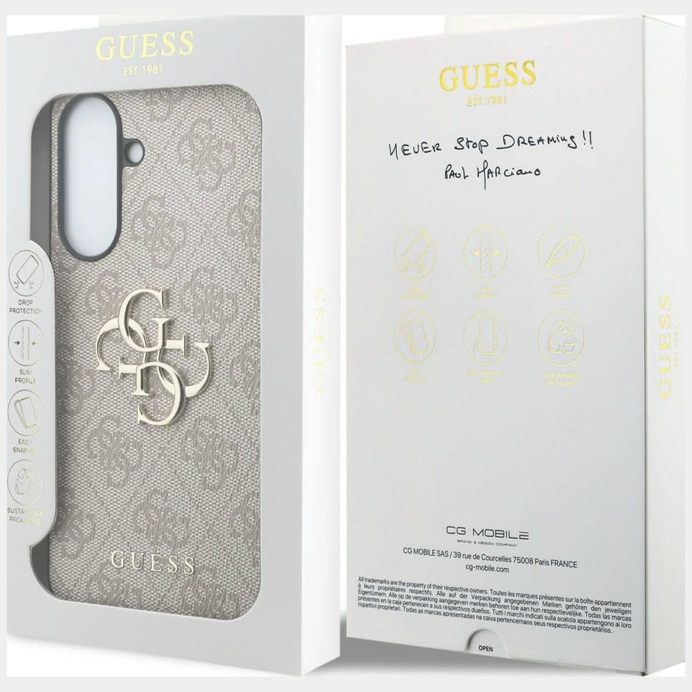 Guess Leather 4G Metal Logo - θήκη για Samsung Galaxy A37 - Ροζ - Image 8