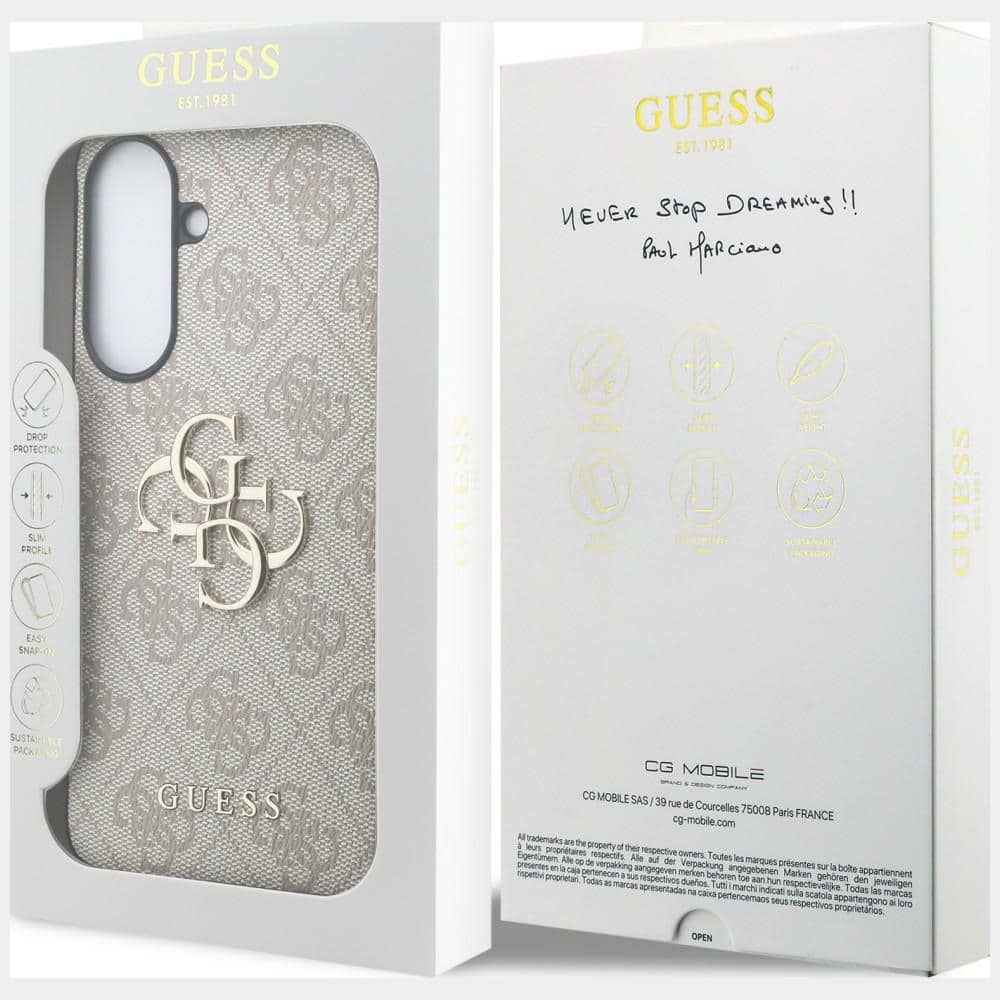 Guess Leather 4G Metal Logo - θήκη για Samsung Galaxy A57 - Ροζ - Image 8