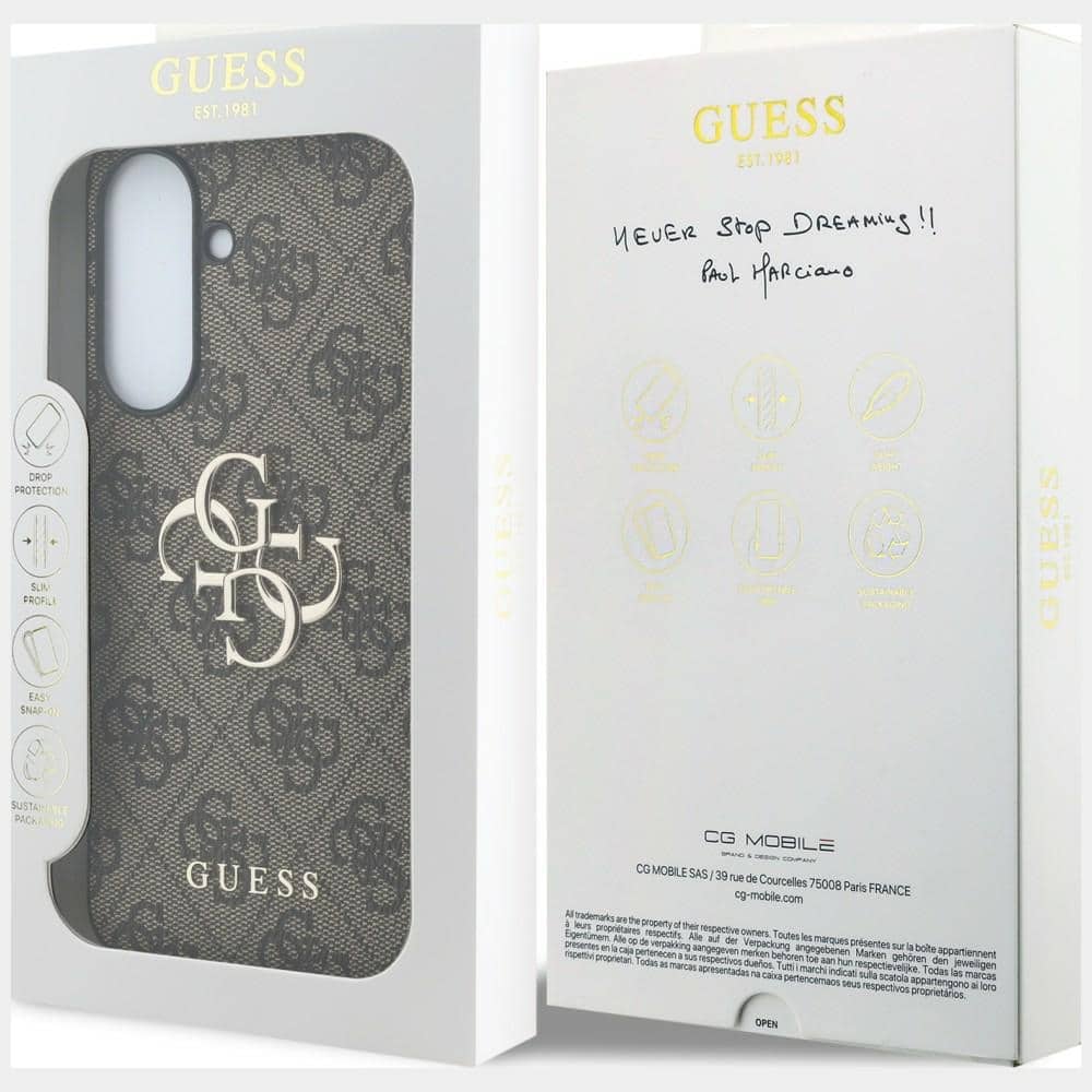 Guess Leather 4G Metal Logo - θήκη για Samsung Galaxy A37 - Καφέ - Image 8