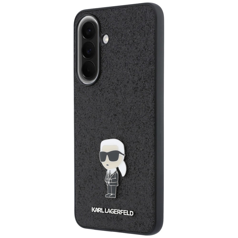 Karl Lagerfeld Fixed Glitter Ikonik Logo - θήκη για Samsung Galaxy A37 - Μαύρο - Image 2