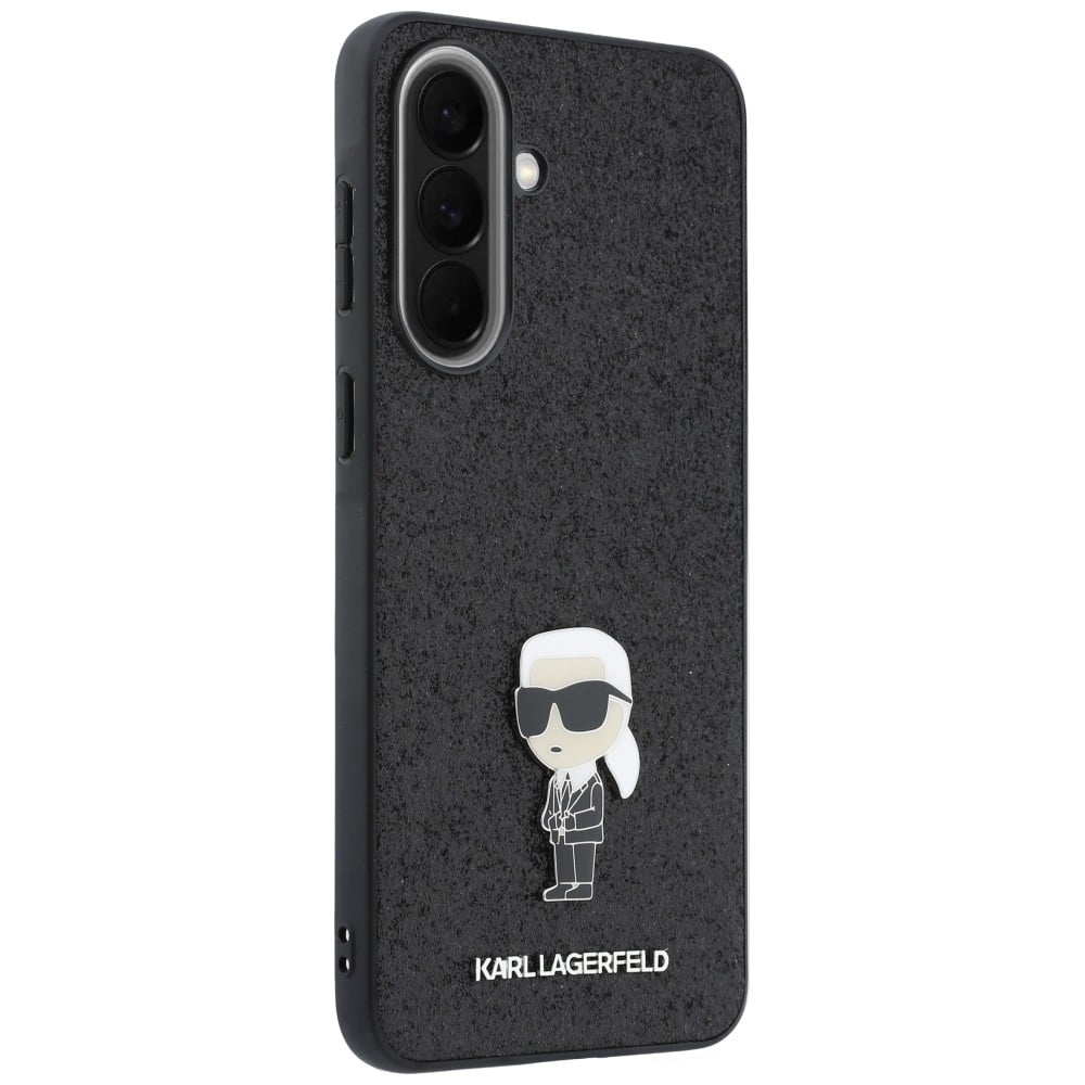 Karl Lagerfeld Fixed Glitter Ikonik Logo - θήκη για Samsung Galaxy A37 - Μαύρο - Image 4