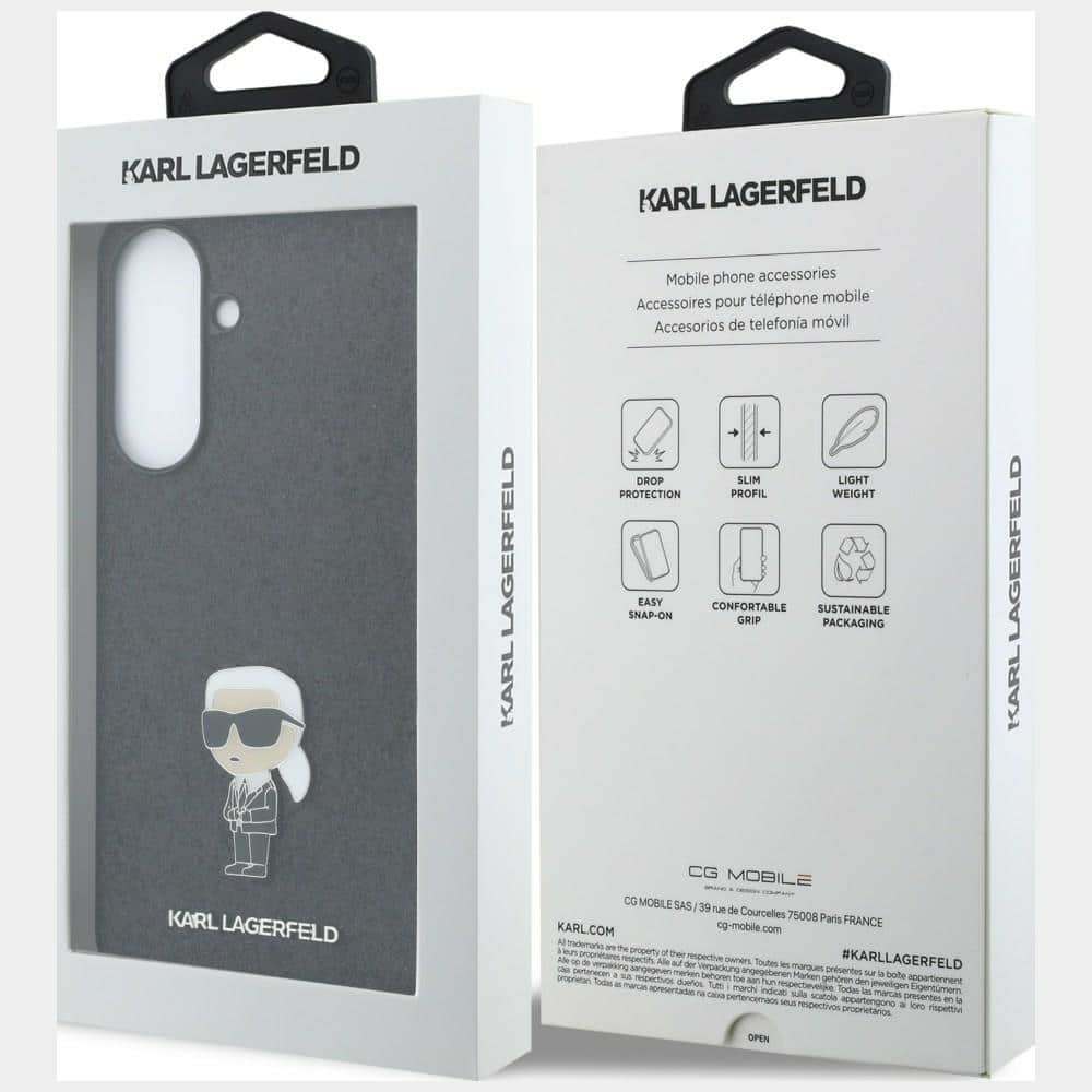 Karl Lagerfeld Fixed Glitter Ikonik Logo - θήκη για Samsung Galaxy A37 - Μαύρο - Image 8