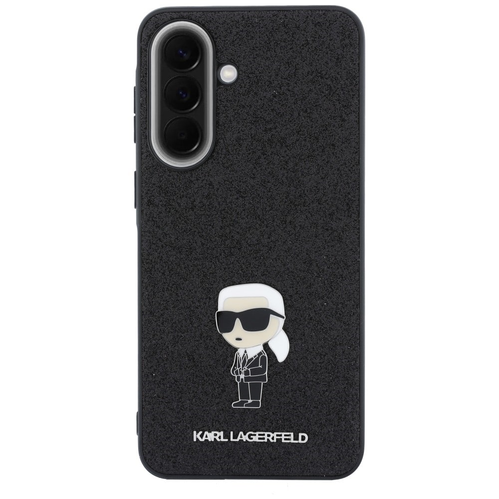 Karl Lagerfeld Fixed Glitter Ikonik Logo Metal Pin - θήκη για Samsung Galaxy A57 - Μαύρο - Image 3