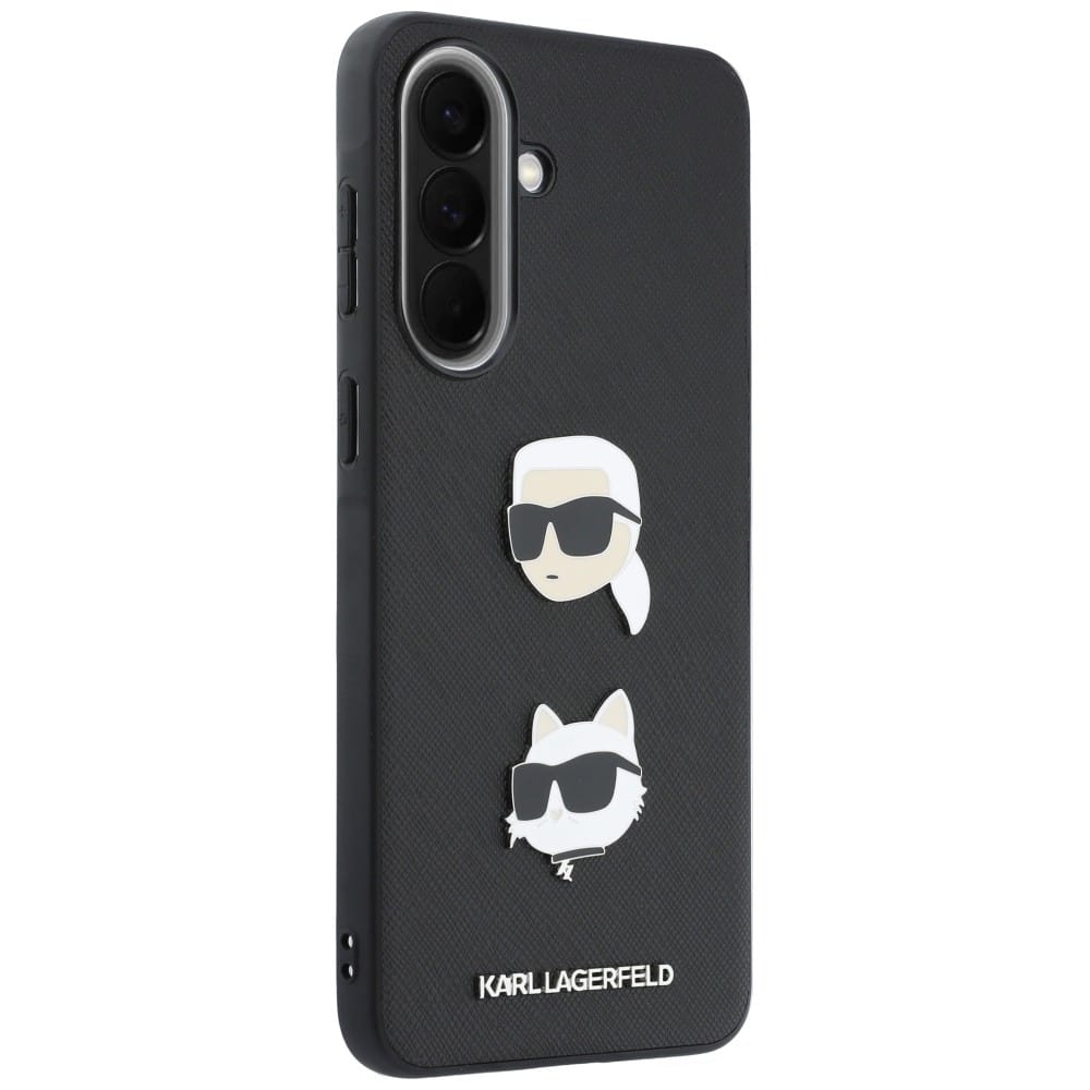 Karl Lagerfeld Karl Lagerfeld & Choupette Heads Pins & Logo - θήκη για Samsung Galaxy A37 - Μαύρο - Image 4