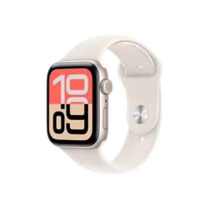 Apple Watch SE 3 (2025) Θήκη GPS 44mm Starlight Alu, Stralight Sport Band S/M EU MEHG4QL/A