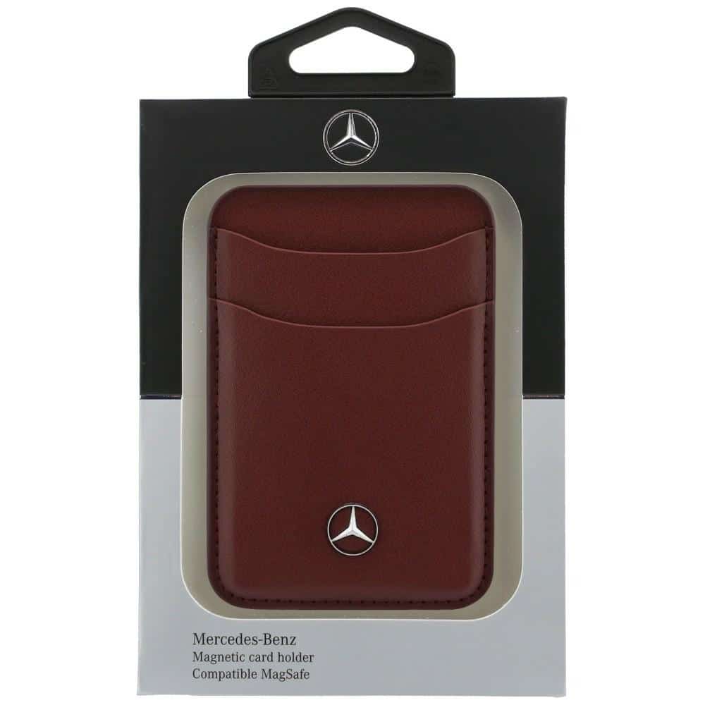Πορτοφόλι με μαγνητικές κάρτες Mercedes Δερμάτινο κόκκινο - Image 6