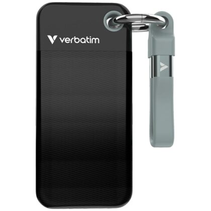 Εξωτερικός Δίσκος Verbatim Pocket SSD 256GB USB-C 3.2 γενιάς 2 μαύρο-γκρι 32415