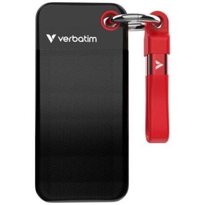 Εξωτερικός Δίσκος Verbatim Pocket SSD 256GB USB-C 3.2 γενιάς 2 μαύρο-κόκκινο 32417