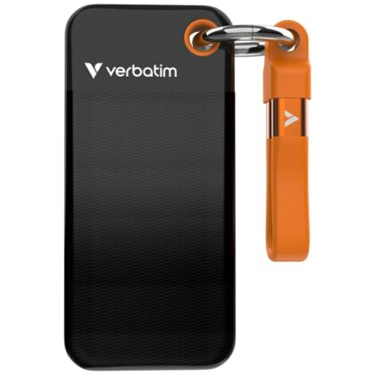 Εξωτερικός Δίσκος Verbatim Pocket SSD 256GB USB-C 3.2 γενιάς 2 μαύρο-πορτοκαλί 32418