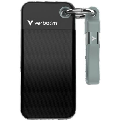 Εξωτερικός Δίσκος Verbatim Pocket SSD 512GB - μπρελόκ με καλώδιο USB-C 3.2 gen.2 μαύρο γκρι 32282