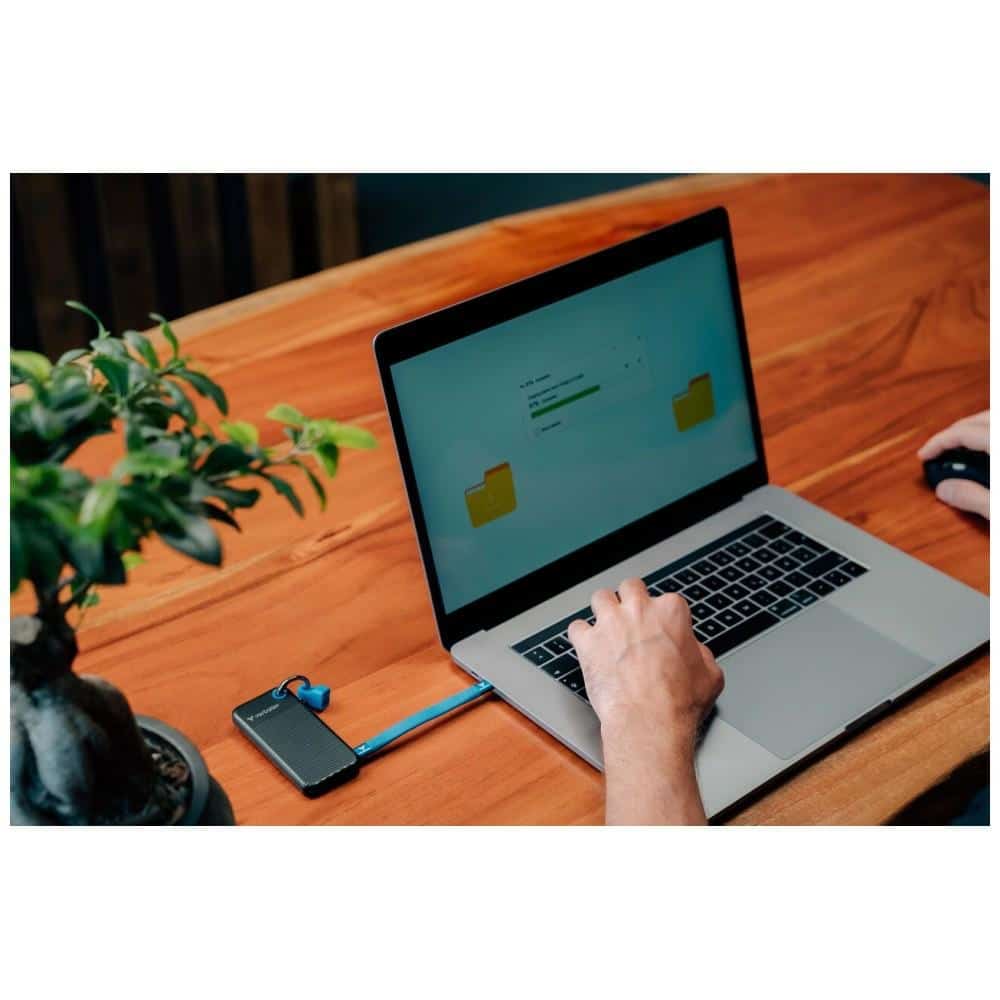 Εξωτερικός Δίσκος Verbatim Pocket SSD 512GB - μπρελόκ με καλώδιο USB-C 3.2 gen.2 μαύρο μπλε 32283 - Image 5