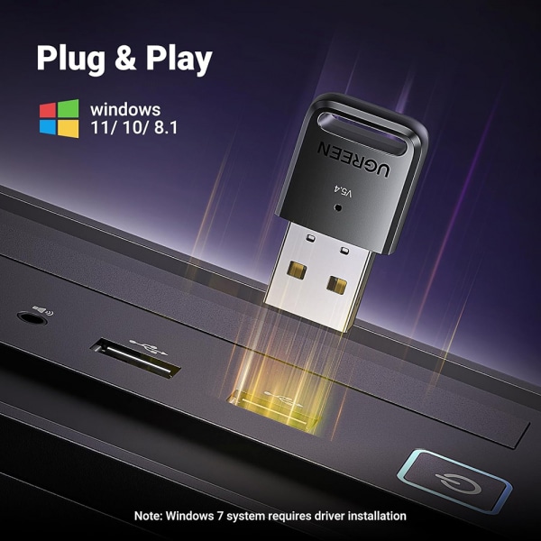 Προσαρμογέας Bluetooth UGREEN CM748 (35058), Μαύρος - Image 2