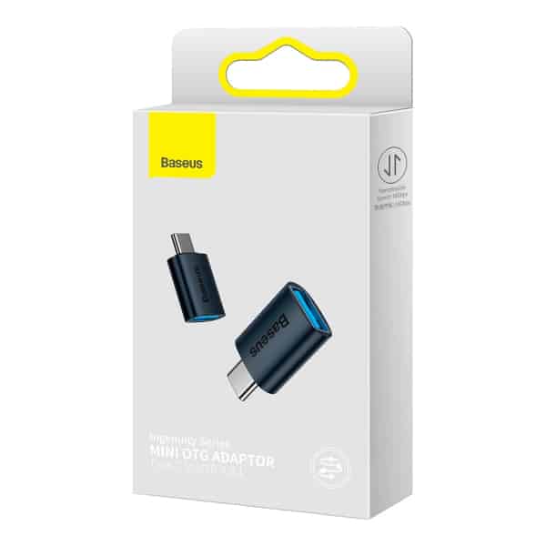 Προσαρμογέας OTG USB-C σε USB-A Baseus INGENUITY, Μπλε ZJJQ000003 - Image 3