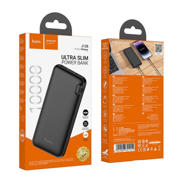 Powerbank Hoco J128, 10000mAh, 10W, Μαύρο - Image 2