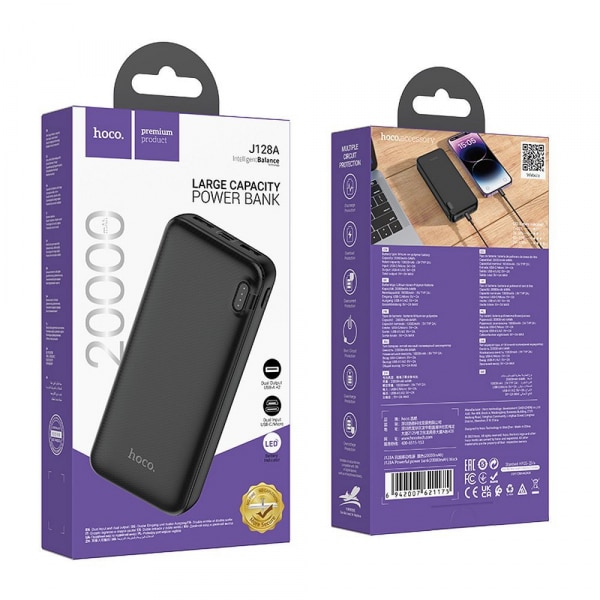 Powerbank Hoco J128A, 20000mAh, 10W, Μαύρο - Image 2