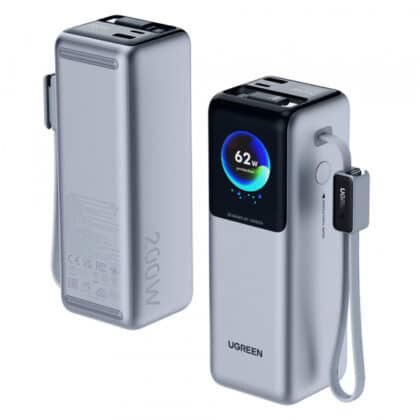 Φορτιστής UGREEN PB728 (75702B), 25000mAh, 200W, QC + PD, Γκρι