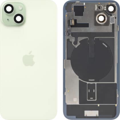 Κάλυμμα μπαταρίας / πίσω γυαλί για Apple iPhone 15 Plus, πράσινο, τραβηγμένο (βαθμού Α)
