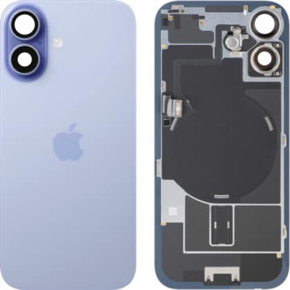 Κάλυμμα μπαταρίας / πίσω γυαλί για Apple iPhone 17, μπλε ομίχλης, τραβηγμένο (βαθμού Α)