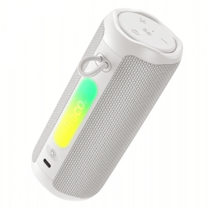 Ηχείο Bluetooth Hoco HC50, 8W, TWS, RGB, Αδιάβροχο, Λευκό