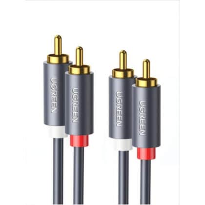 Καλώδιο ήχου RCA UGREEN AV104, 3 μέτρα, μαύρο