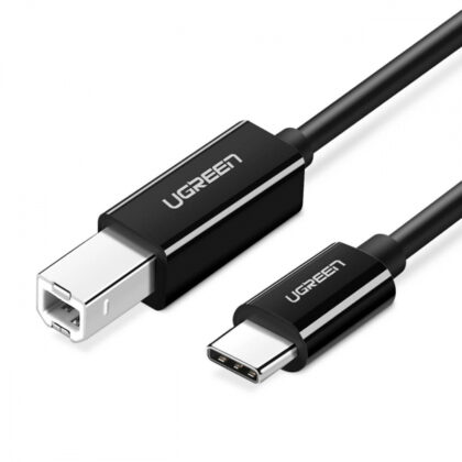 Ugreen printer cable USB-C - USB-B 480Mb/s 2m Μαύρο (US241)
