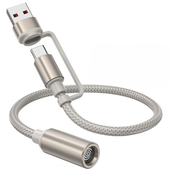 Ηλεκτρικός Αναπτήρας Hoco UA38B, 0.3m, USB-C / USB-A, Χρυσός - Image 5