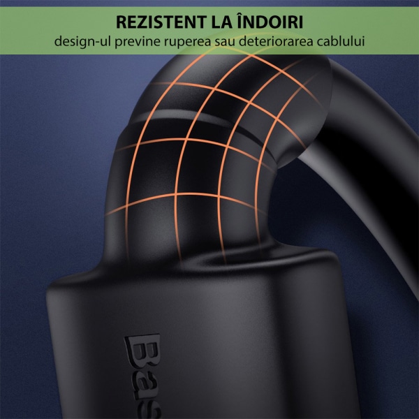 Καλώδιο HDMI Baseus Cafule, 4K, 5 μέτρα, Μαύρο CADKLF-H01 - Image 2