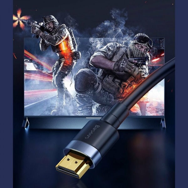 Καλώδιο HDMI Baseus Cafule, 4K, 5 μέτρα, Μαύρο CADKLF-H01 - Image 3