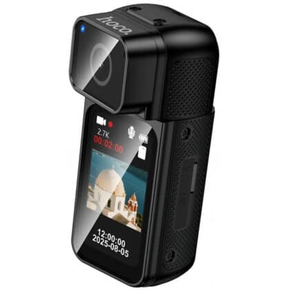 Κάμερα σώματος για αθλήματα Hoco DV105, 2.7K, οθόνη LCD 1.47 ιντσών, μαύρη