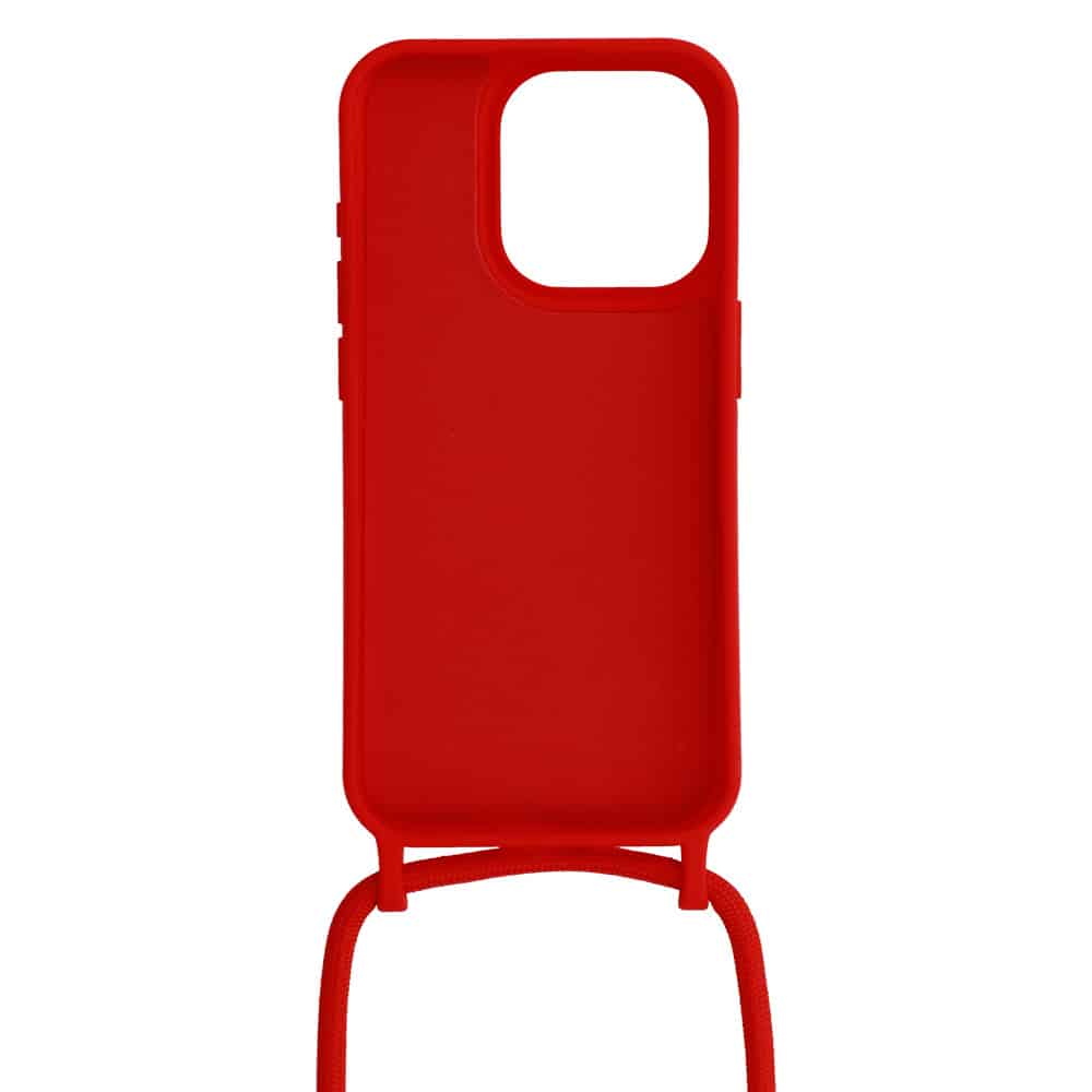 ΟΕΜ Silicone with lanyard - θήκη για Apple iPhone 13 Pro Max - Κόκκινο - Image 3