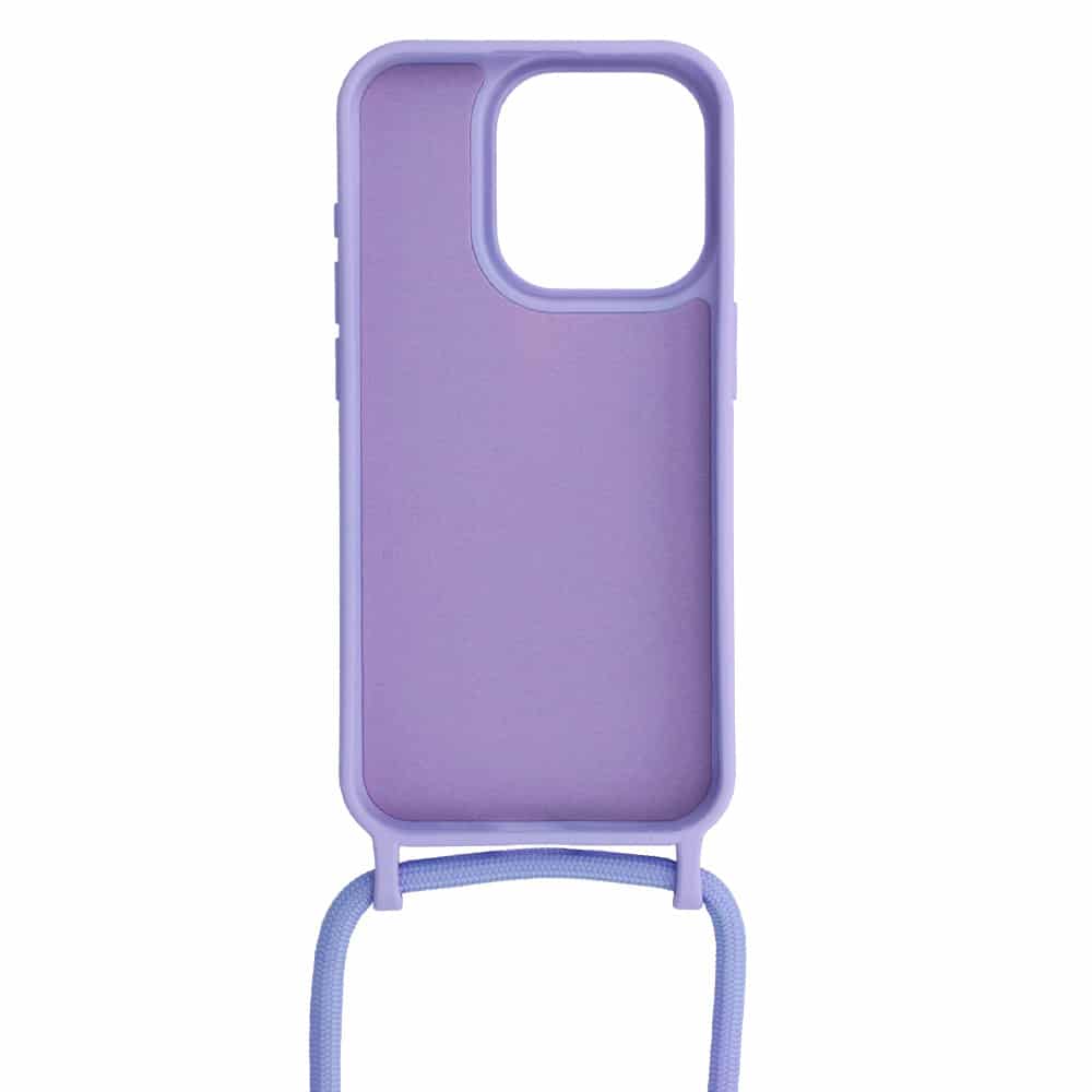 OEM Σιλικόνης με Λουράκι - θήκη για Apple iPhone 13 Pro Max - Μωβ - Image 3