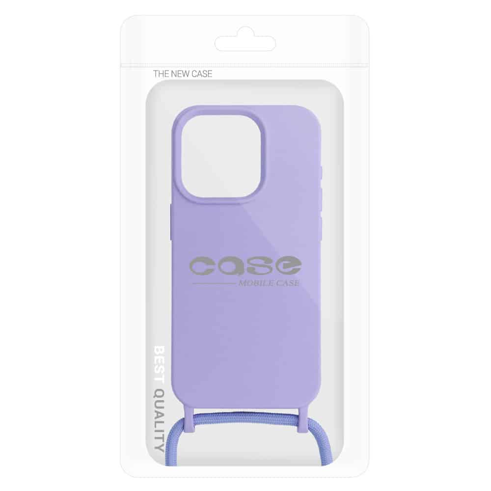 OEM Σιλικόνης με Λουράκι - θήκη για Apple iPhone 13 Pro Max - Μωβ - Image 7