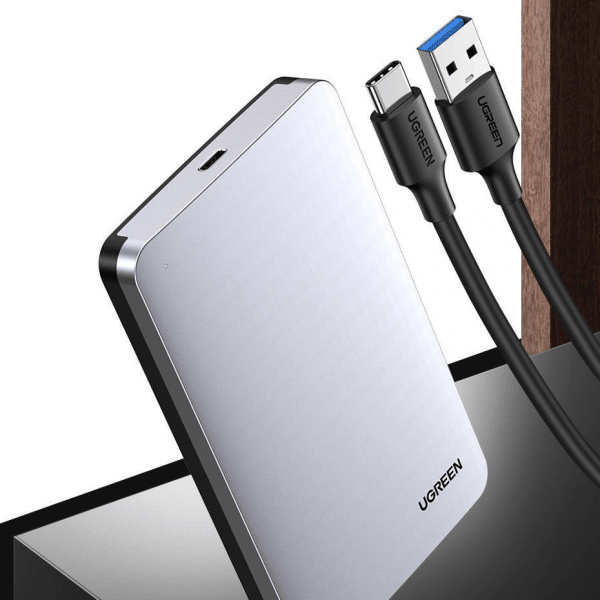 Hdd / Ssd Enclosure Ugreen Cm300 For Sata 2.5inch, Usb 3.1, Grey - Image 3