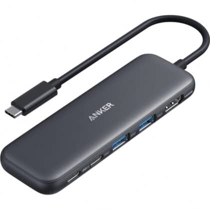 Anker Hub USB-C Anker 332, 2 x USB-A - 2 x USB-C - 1 x HDMI, Γκρι A8355H11