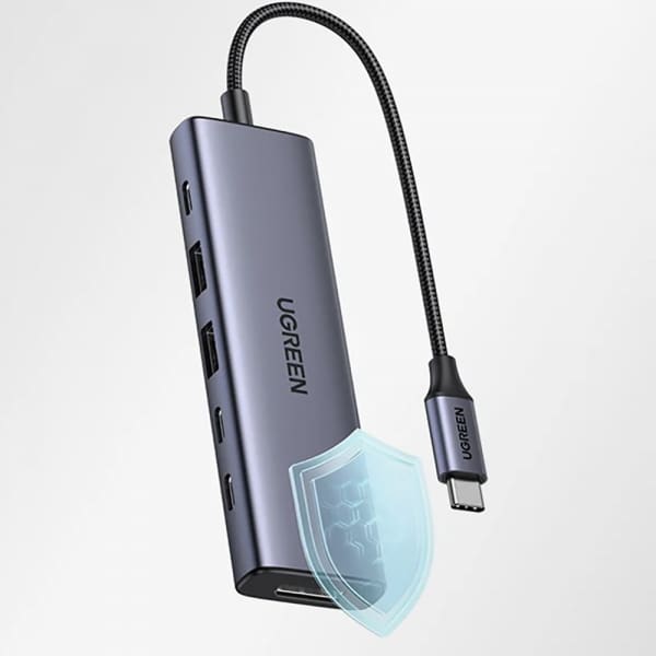 Hub USB-C UGREEN CM511 (75586), 6 σε 1, Γκρι - Image 3