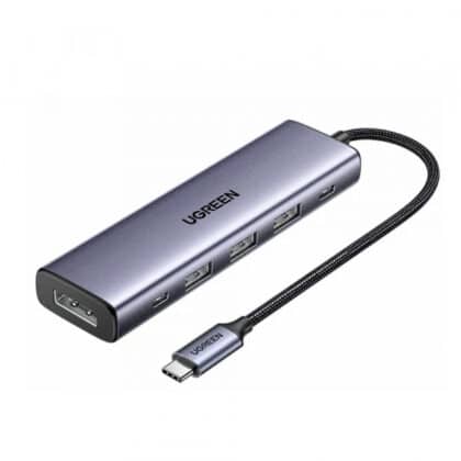 Hub USB-C UGREEN CM511 (75642), 6 σε 1, Γκρι