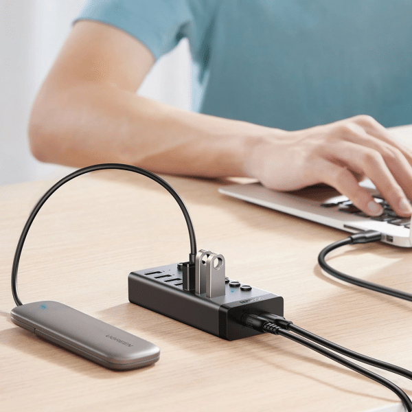 HUB USB UGREEN CM481, 7 x USB-A 3.0, Γκρι - Image 2